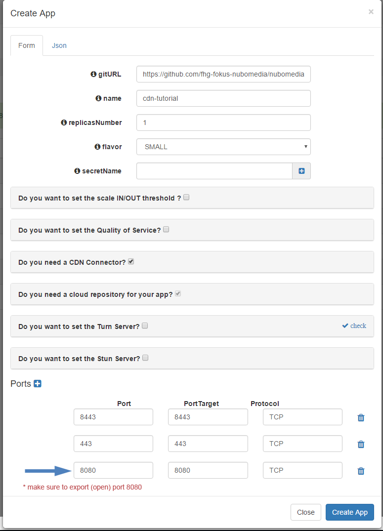 PaaS Manager Settings for Repository Tutorial